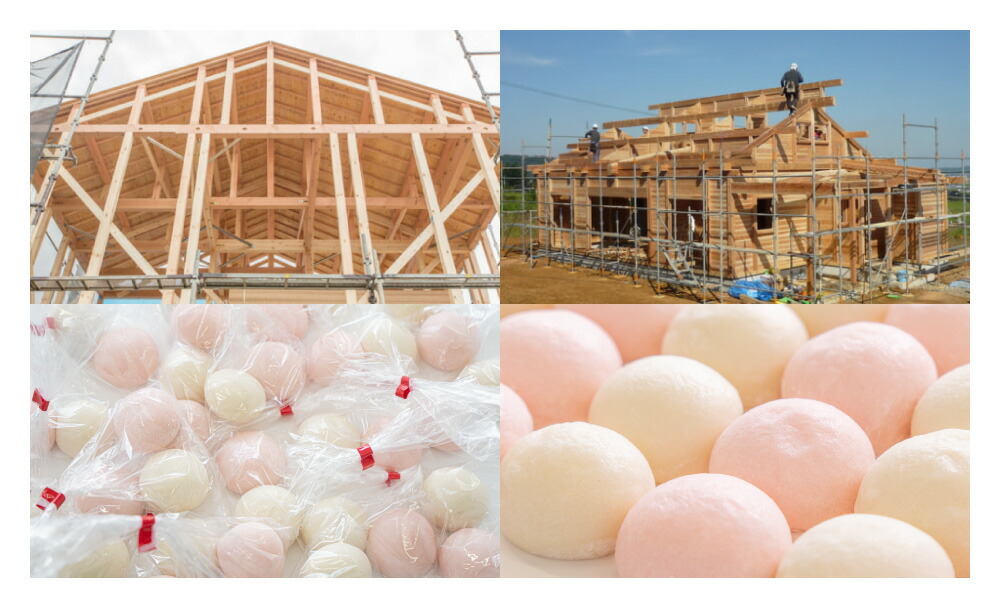 餅撒き用紅白餅 100袋 5営業日以内発送棟上 上棟 撒き餅 宇佐餅 投げ餅 じょうとう むねあげ お祝い 上棟式 餅まき うさもち 撒餅 棟上式