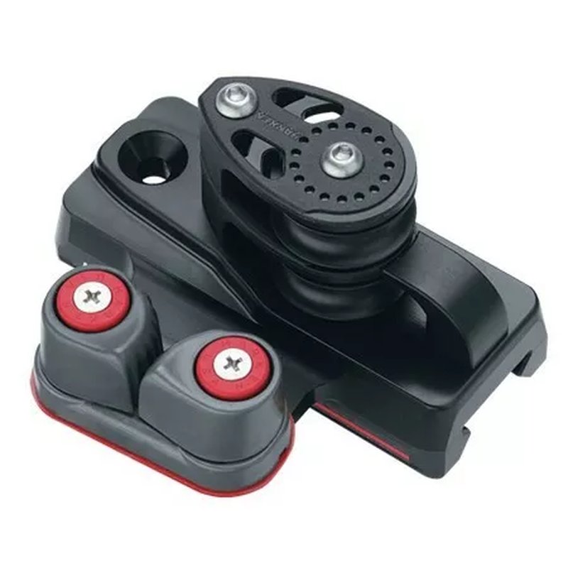 BB 32粍 Double Sheave End Controls w BB 32粍 ダブルシーブ 挙げ句の果て抑えつける デッド挙げ句の果て＆カム 有りの実 E3256 小船 クルーザー ハーケン HARKEN 代引不可