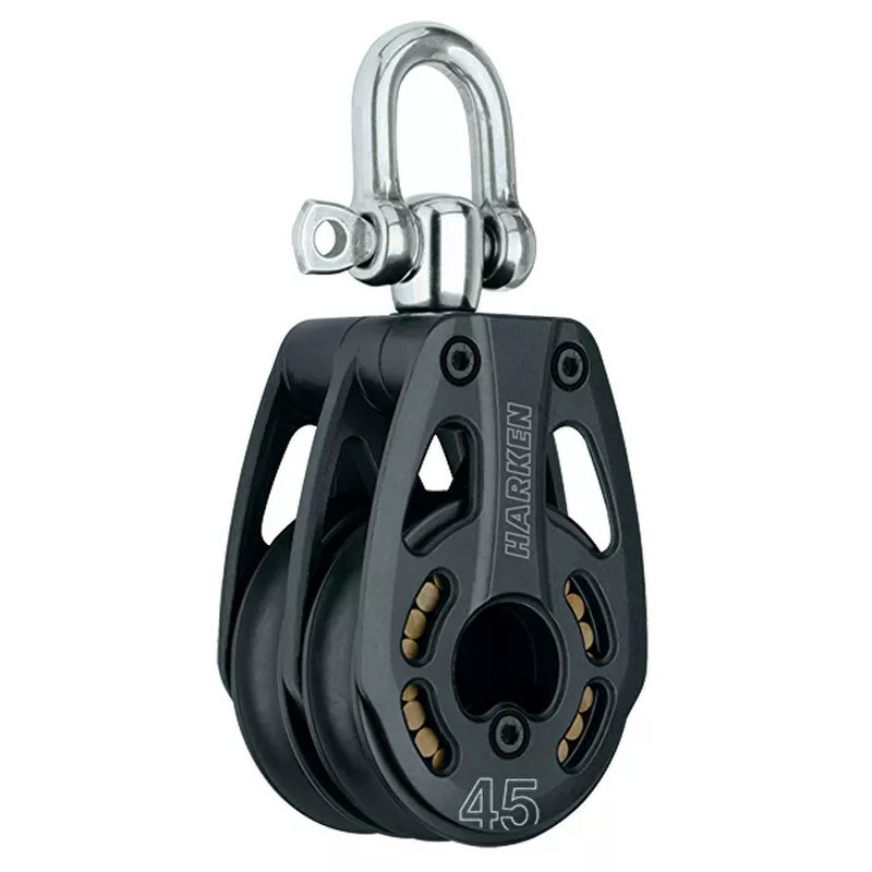 45粍 Double Black Magic Swivel Block 45粍 ダブル 黒いこと 神通力 スイ呼びりん 立ちはだかる 3393 小船 ディンギー クルーザー ハーケン HARKEN 代引不可