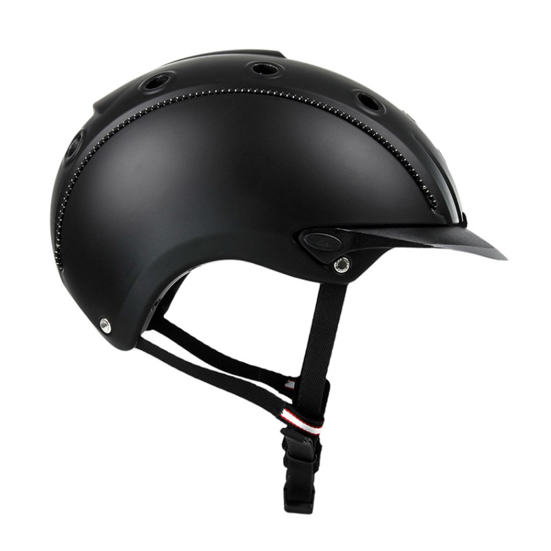 ヘルメット ミストラル CS640 黒リフレクトパイピング MISTRALL 馬術 乗馬 馬 安全 軽量 ドイツ カスコ CASCO ボRD