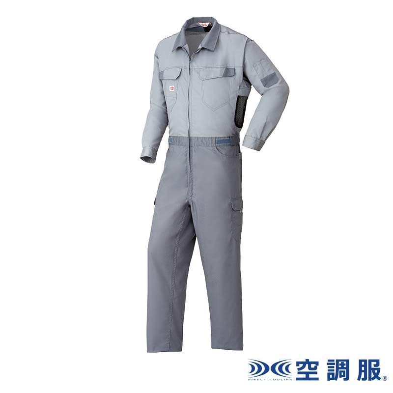 空調つなぎ服(R) つなぎ 1-9920 3L カラー選択 ネイビー グレー ウエアのみ 作業服 作業着 熱中症対策 空調服 代引不可|プラスワイズ ホームセンター店
