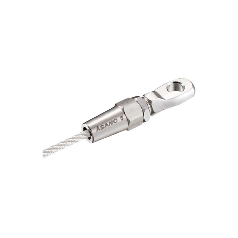 ワイヤー用金具 SLアイターミナル ワイヤー径 6mm 使用荷重600kg AK15353 ステンレス 浅野金属工業 アMD｜プラスワイズ ホームセンター店