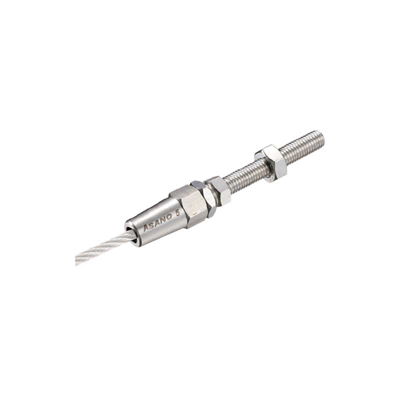 ワイヤー用金具 SLターミナルボルト 左ねじ ワイヤー径 6mm 使用荷重600kg AK15363L ステンレス 浅野金属工業 アMD|プラスワイズ ホームセンター店