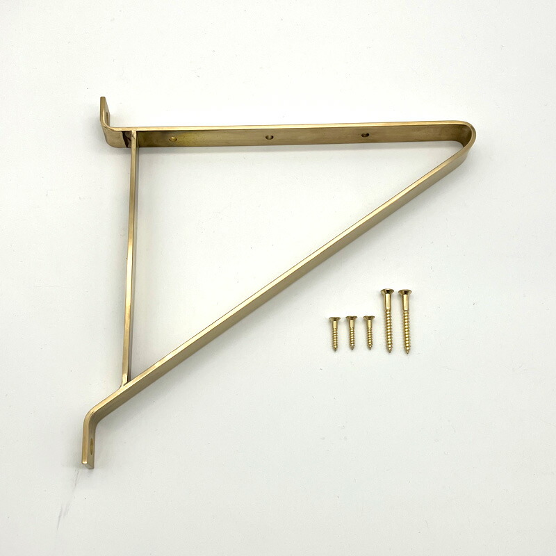 楽天市場】FUTAGAMIの棚受け真鍮の生活用品真鍮の棚受け 大