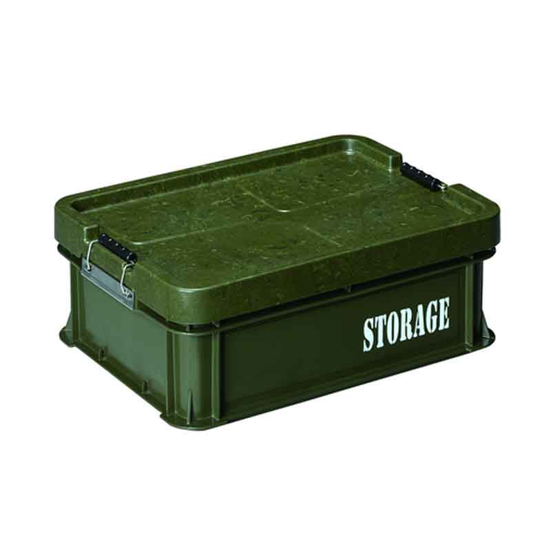 道具箱 ツールボックス 迷彩道具箱 Sサイズ MEI-S-STR STORAGE 迷彩 蓋付き 保管 ボックス 収納 アウトドア キャンプ リス興業 Tコ 代引不可