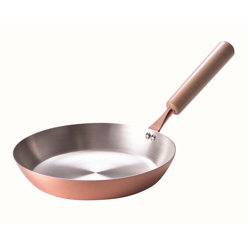 フライパン ふんわり銅のぱんけーきpan 16cm 4963 10個入 銅製 パンケーキ シフォン ケーキ 熱伝導 オシャレ 旅館 上質 高級 田辺金具 H｜プラスワイズ ホームセンター店