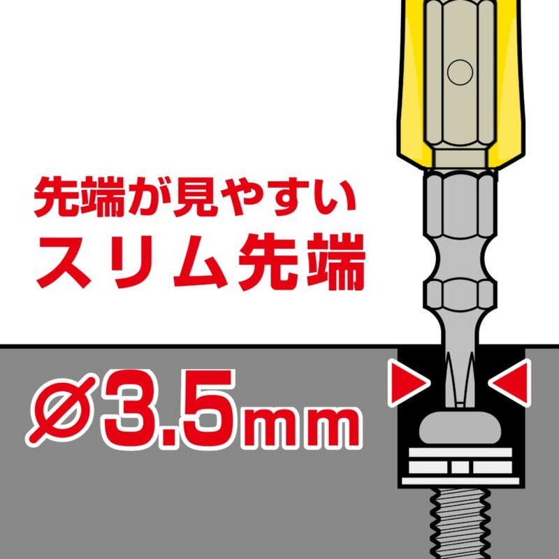 新品?正規品 ドライバー 絶縁ビット 2×−6×98 AZM-2698 絶縁 通電しない ビット マグネット付 電気工事 通信設備 アネックス ANEX  T儀D 送料無料 メール便 dropnrelay.com