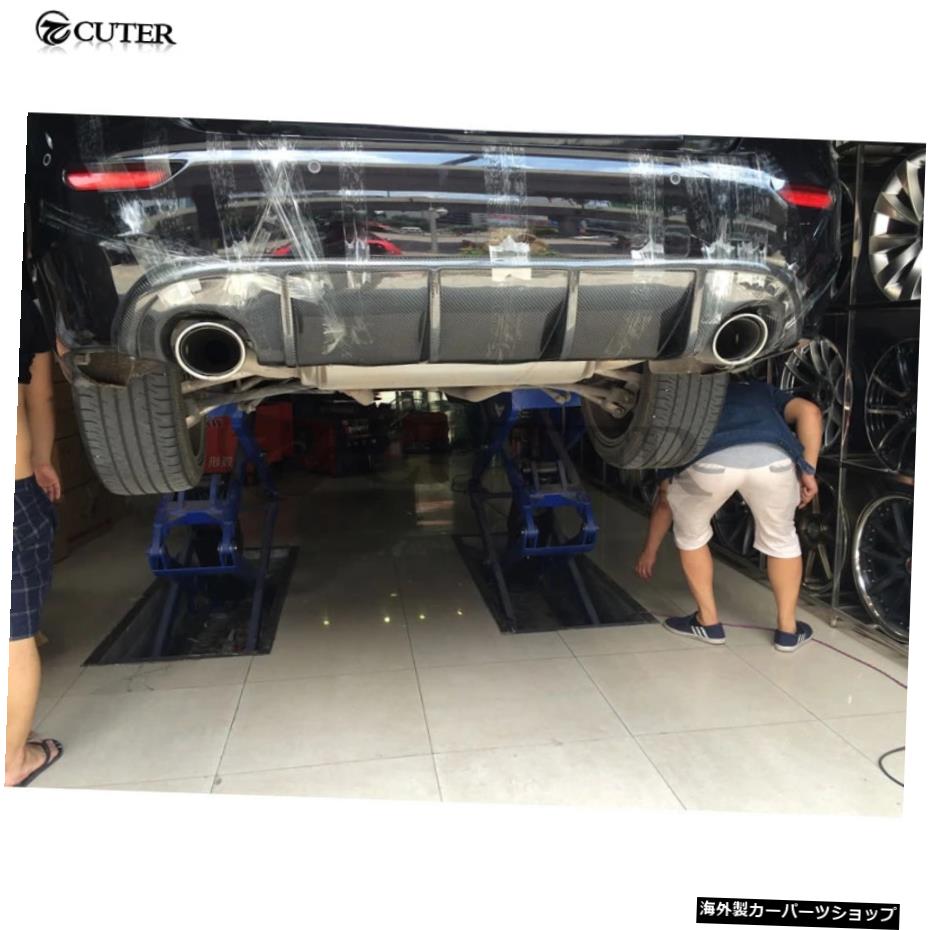 Q50カーボンファイバーフロントバンパーリップリアバンパーバックディフューザーサイドスカートリアスポイラーウィングインフィニティQ50カーモディフィケーション16 Q50 Carbon Fiber Front Bumper Lip Rear Bumper Back Diffuser Side Skirts Rear Spoiler W【並行輸入品】
