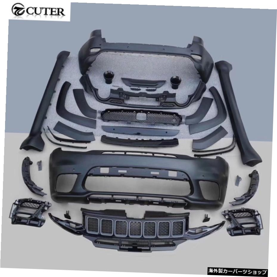 【楽天市場】【フルセット】ジープグランドチェロキー2017用Srt8スタイルカーボディキットPPフロントバンパーリアバンパーサイドスカート