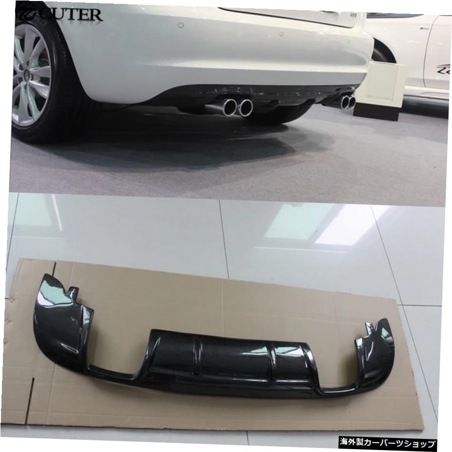 アウディA3カースタイリング用A3ハッチバックカーボンファイバーリアバンパーディフューザーリップ09-12 A3 Hatchback Carbon Fiber Rear Bumper Diffuser Lip for Audi A3 Car Styling 09-12【並行輸入品】