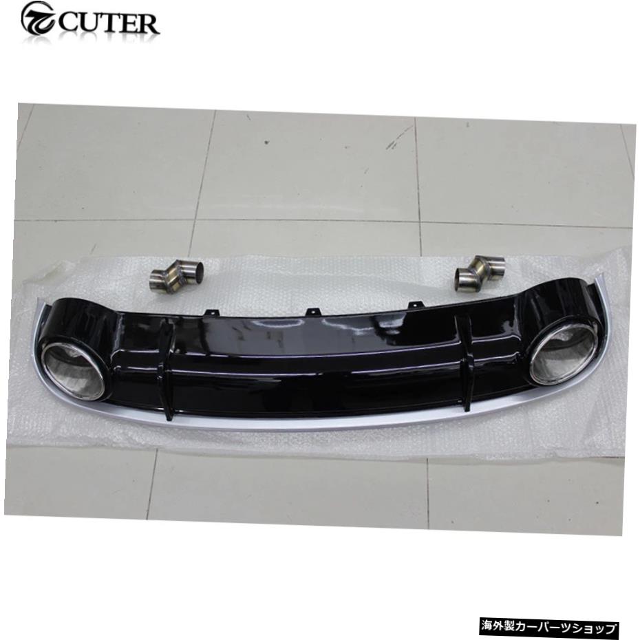 A4B8Rs4スタイルPpリアバンパーリップディフューザーエキゾーストパイプアウディA4Rs409-12 A4 B8 Rs4 Style Pp Rear Bumper Lip Diffuser Exhaust Pipes for Audi A4 Rs4 09-12【並行輸入品】
