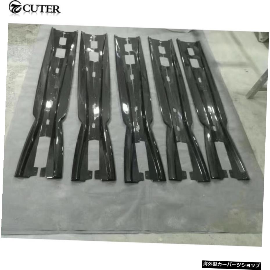 【サイドスカート】シボレーカマロカーボディキット16-17用カーボンファイバーフロントバンパーリップリアディフューザーリップサイドスカート 【side skirts】Carbon Fiber Front Bumper Lip Rear Diffuser Lip Side Skirts for Chevrolet Camaro Car Body Ki【並行輸入品】
