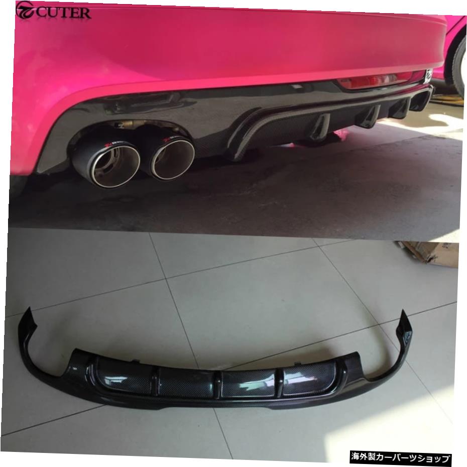 TtTtsTtrsカーボンファイバーリアバンパーリップディフューザーforAudiTtTtsTtrsカーボディキット10-12 Tt Tts Ttrs Carbon Fiber Rear Bumper Lip Diffuser for Audi Tt Tts Ttrs Car Body Kit 10-12【並行輸入品】
