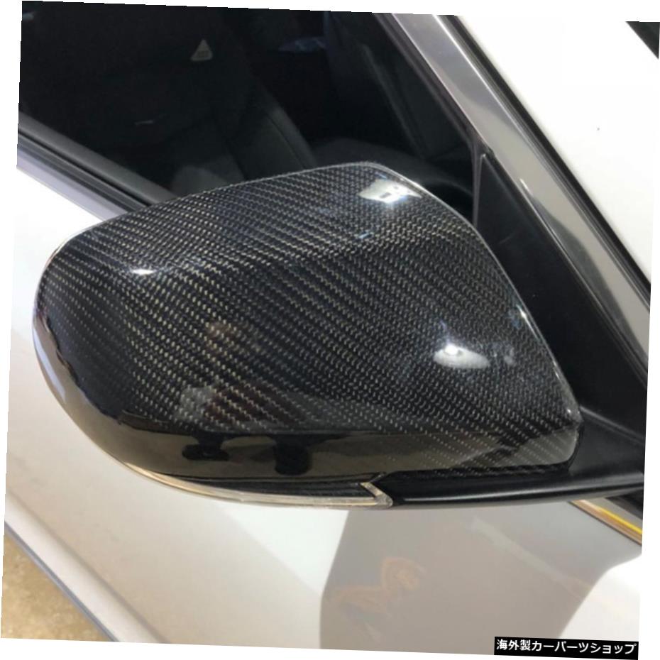 【車両交換】キャデラックAtslXtsCt4 Ct6Ct5モディファイドリアルカーボンファイバーホーンリアビューミラーシェルペースト 【Vehicle Replacement】Suitable for Cadillac Atsl Xts Ct4 Ct6 Ct5 Modified Real Carbon Fiber Horn Rearview Mirror Shell Paste【並行輸入品】