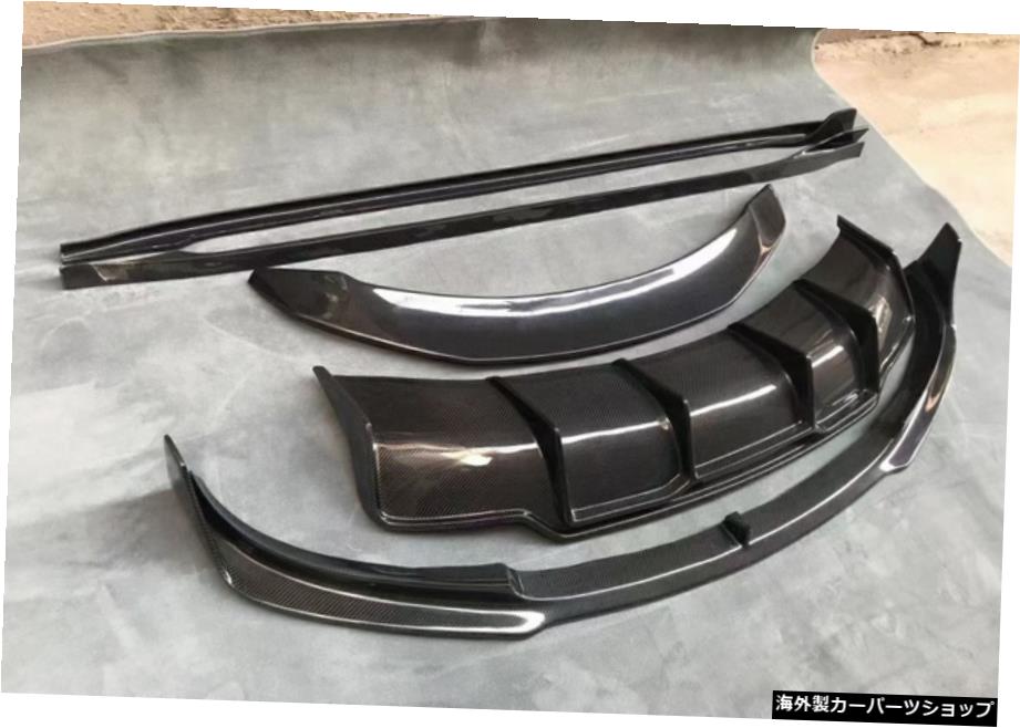 【ファイバー5点セット】モデルテスラ3モディファイドvスモールサラウンドカーボンファイバーフロントスペードスカートリアリップテールに適合 【Fiber Five Piece Set】Suitable for Model Tesla 3 Modified v Small Surround Carbon Fiber Front Spade Skirt【並行輸入品】