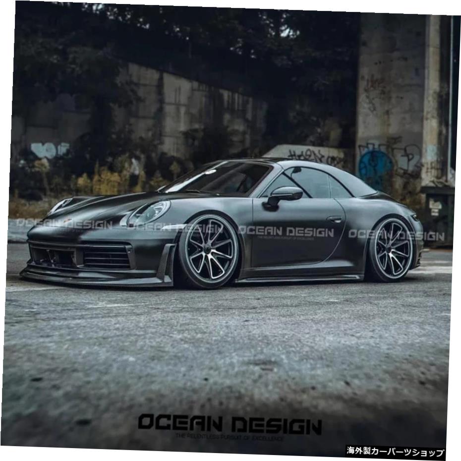 【楽天市場】新しいポルシェ911ラージ992モディファイドRsカーボンファイバーリップフロントショベルスモールサラウンドに適しています ...