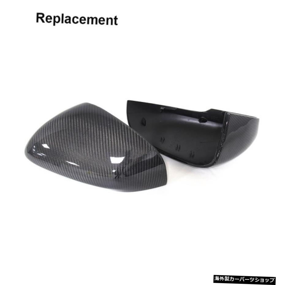 【ブラック】ジャガーXEXKXF XJ XKR 2010-2018カーボンファイバーミラーカバー用サイドミラーキャップ 【Black】Side mirror caps For Jaguar XE XK XF XJ XKR 2010-2018 Carbon Fiber Mirror Cover【並行輸入品】