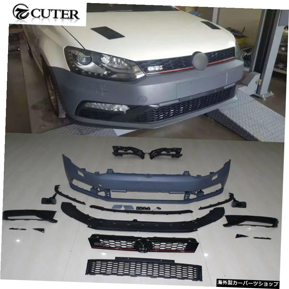 Polo Gti Style Pp Unpainted Grey Primer Auto Car Front Bumper for Volkswagen Polo Gti r Bumper 2011-2015 Polo Gti Style Pp Unpainted Grey Primer Auto Car Front Bumper for Volkswagen Polo Gti r Bumper 2011-2015【並行輸入品】