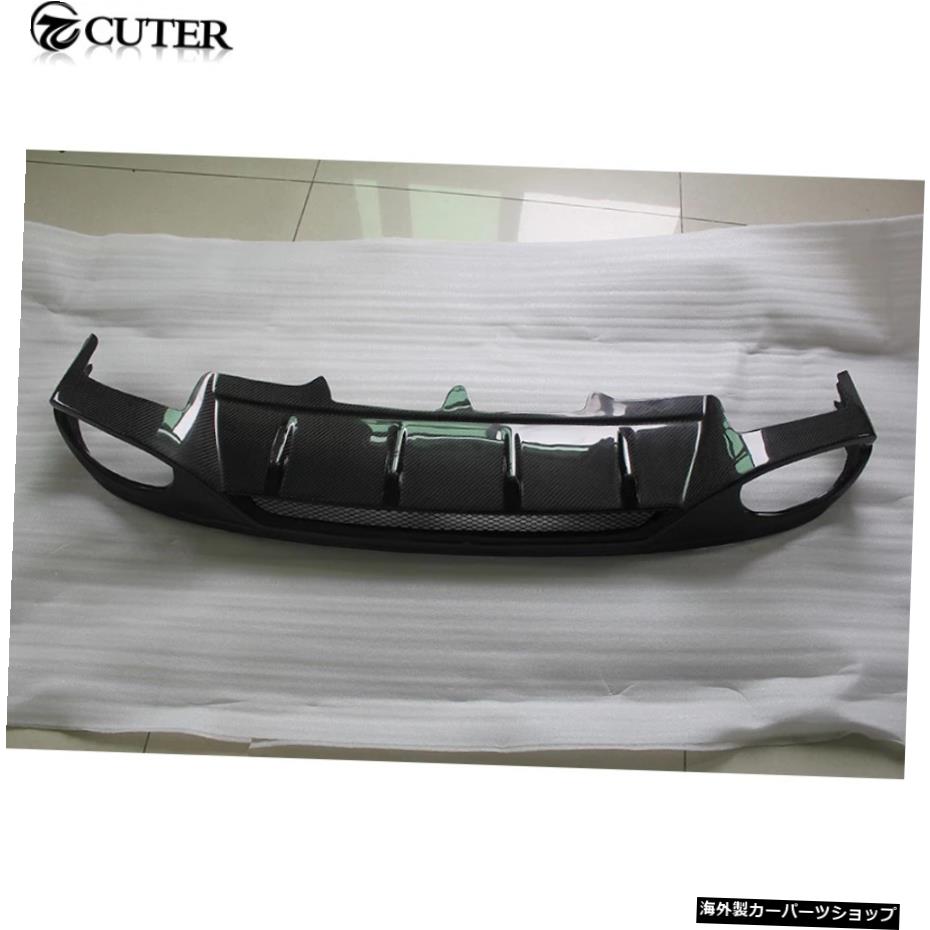 アウディA4B8標準車体キット用A4B8カーボンファイバーリアバンパーリップディフューザー09-12 A4 B8 Carbon Fiber Rear Bumper Lip Diffuser for Audi A4 B8 Standard Car Body Kit 09-12【並行輸入品】