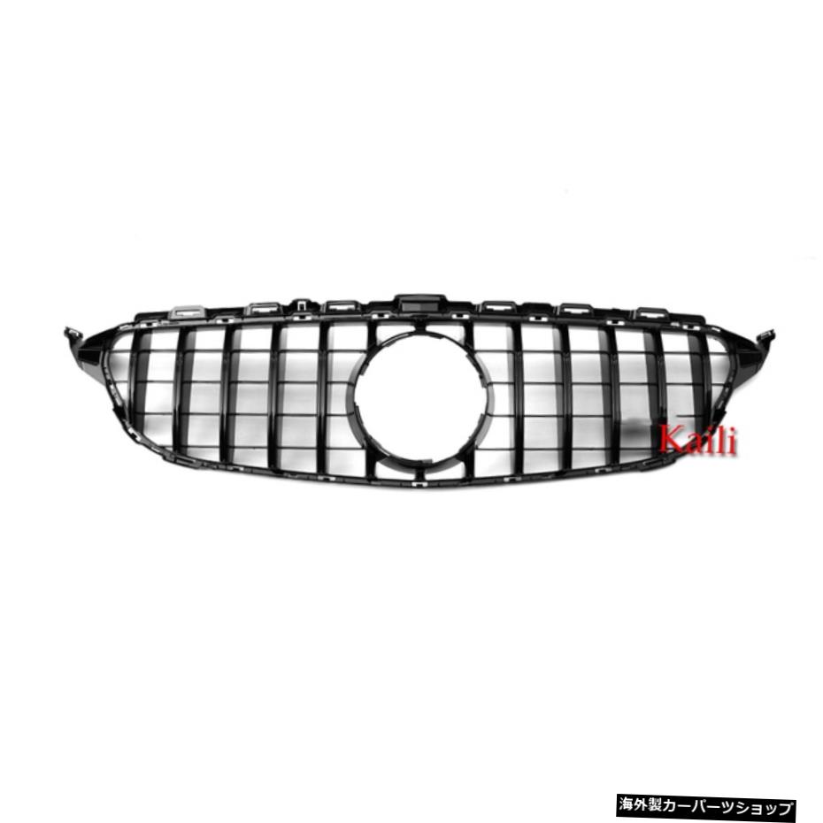 【2015-2018ブラック】メルセデスベンツCクラスW205c200c250 c3002015-2021フロントグリルバンパーリップカースタイリング用ABSレーシンググリル 【2015-2018 black】ABS Racing Grills For Mercedes Benz C Class W205 c200 c250 c300 2015-2021 Front Grille【並行輸入品】