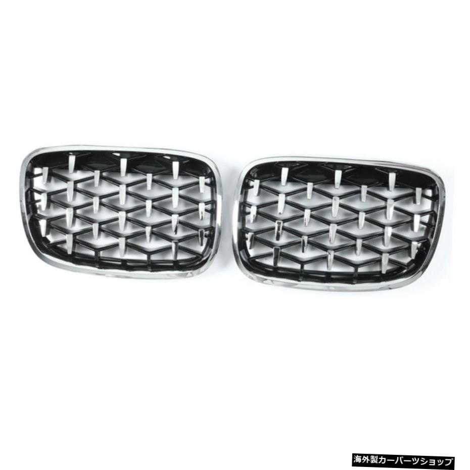 【オールシルバー】BMWX5E70X6 E71ダイヤモンドレーシンググリルフロントキドニーグリルバンパー用 【all silver】For BMW X5 E70 X6 E71 Diamond Racing Grills Front Kidney Grille Bumper【並行輸入品】|Us Custom Parts Shop USDM