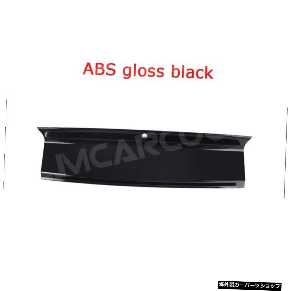 【ABSグロスブラック】ABSグロスブラックカーアクセサリーリアリッドトランクデッキリッドパネルカバーキットフォードマスタングクーペ2015-2020カーボンファイバー 【ABS gloss black】ABS Glossy Black Car Accessorise Rear Lid Trunk Decklid Panel Cover 【並行輸入品】