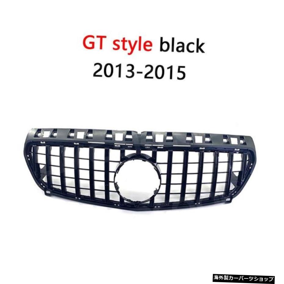 【ブラック2013-2015】メルセデスベンツAクラスW176A45AMG2013-2019バンパーメッシュフレームフェイスリフトチューニング用ABSフロントバンパーグリルカバー 【Black 2013-2015】ABS Front Bumper Grille Cover for Mercedes Benz A class W176 A45 AMG 2013-2【並行輸入品】