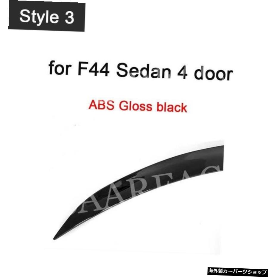 【F44スタイル3用】BMW2シリーズF44セダン4ドア2021リアトランクブーツリップウィングスポイラー用カーボンファイバーABSグロスブラックリアスポイラー 【for F44 style 3】Carbon Fiber ABS Gloss Black Rear Spoiler for BMW 2 Series F44 Sedan 4 door 2021【並行輸入品】