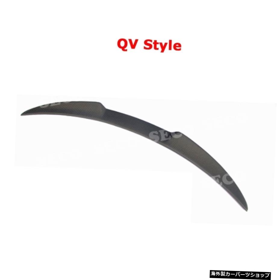 【CFQVスタイル】アルファロメオジュリアスポイラー用カーボンファイバーリアスポイラーブーツダックウィング2015-2019トランクトリムステッカーカースタイリング 【CF QV Style】Carbon Fiber Rear Spoiler Boot Duck Wings for Alfa Romeo Giulia Spoiler 20【並行輸入品】
