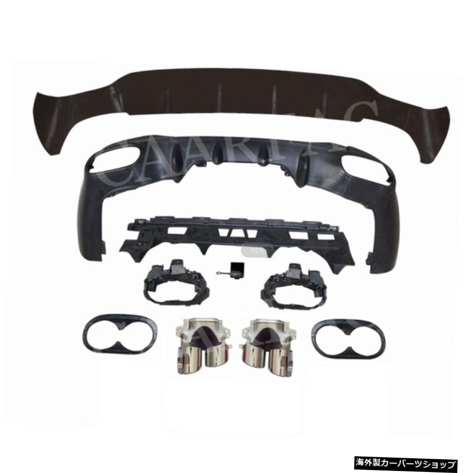 【シルバー45スタイル】メルセデスベンツCLAクラスC118CLA180CLA200 CLA250 CLA35 CLA45 AMG2020-2021用エキゾースト付きW118リアバンパーリップディフューザー用 【Silver 45 style】For W118 Rear Bumper Lip Diffuser with Exhaust For Mercedes Benz CLA C【並行輸入品】
