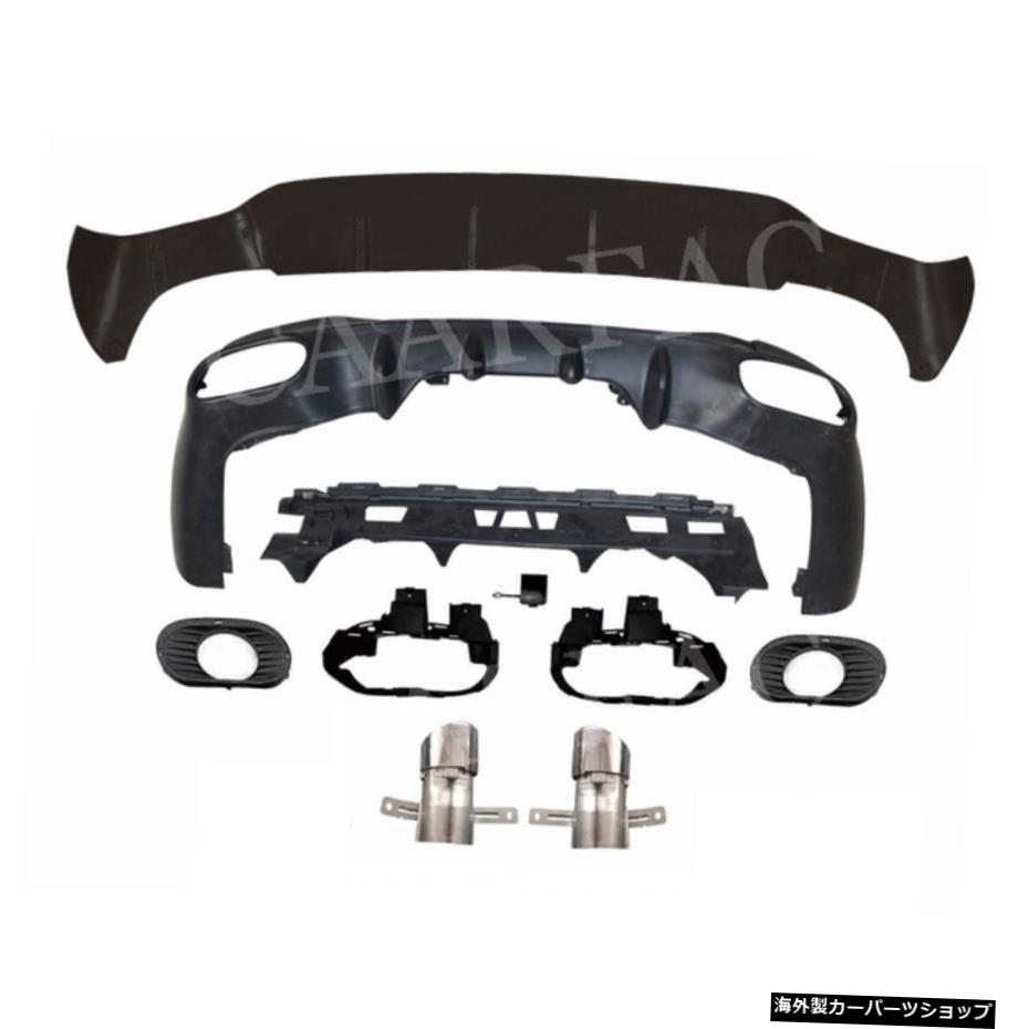 【シルバー35スタイル】メルセデスベンツCLAクラスC118CLA180CLA200 CLA250 CLA35 CLA45 AMG2020-2021用エキゾースト付きW118リアバンパーリップディフューザー用 【Silver 35 style】For W118 Rear Bumper Lip Diffuser with Exhaust For Mercedes Benz CLA C【並行輸入品】