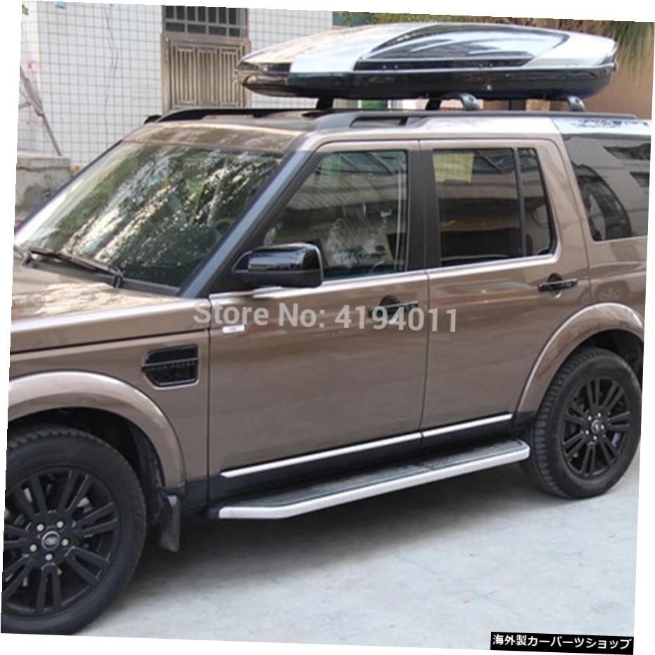 MONTFORDステンレススチールサイドドアボディモールディングカーアクセサリー4個ランドローバーLR4ディスカバリー42010-2016 MONTFORD Stainless Steel Side Door Body Molding Car Accessories 4Pcs For Land Rover LR4 Discovery 4 2010-2016【並行輸入品】