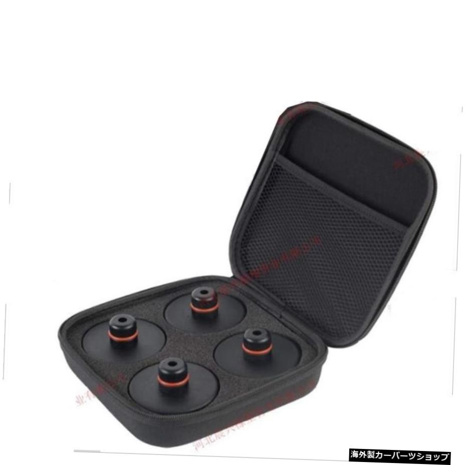 【4PCSプラスボックス】4Pcsカーラバーリフティングジャックパッドアダプターツールシャーシ、テスラモデル3モデルSモデルXカーアクセサリーに適した収納ケース付き 【4 PCS plus box】4Pcs Car Rubber Lifting Jack Pad Adapter Tool Chassis W/ Storage Case【並行輸入品】