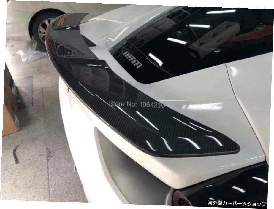 フェラーリ488GTBスパイダーモディファイドカーボンファイバーリアトランクスポイラーウィングテールブーツリップウィング用カーアクセサリー Car Accessories For Ferrari 488 GTB Spider Modified Carbon Fiber Rear Trunk Spoiler Wing Tail Boot Lip Wing【並行輸入品】