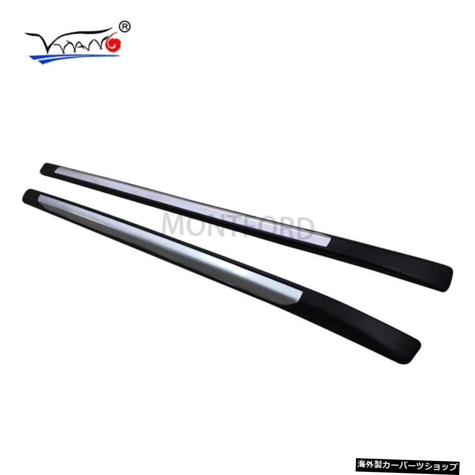 hiluxrevoアルミニウム合金サイドバーの車のスタイリングクロスレールルーフラックラゲッジキャリアラック2個 Car Styling For hilux revo Aluminum Alloy Side Bars Cross Rails Roof Rack Luggage Carrier Rack 2Pcs【並行輸入品】