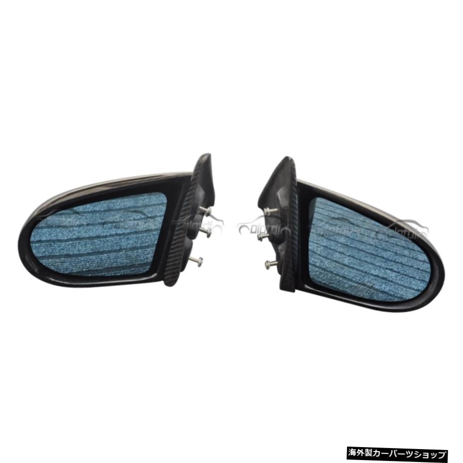 ホンダシビックEG1992-1995ハッチバック用カーボンファイバーバックミラーサイドミラー交換 Carbon Fiber Rear View Mirror Side Mirror Replacement For Honda Civic EG 1992-1995 Hatchback【並行輸入品】