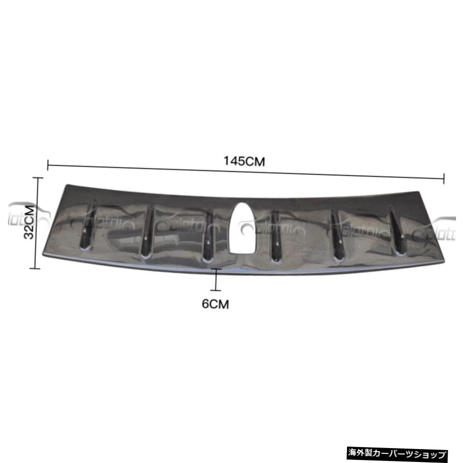 スバルインプレザWRX2015-UP Carbon Fiber Rear Roof Spoiler Wing Fin Trunk Lip For Subaru Impreza WRX 2015-UP【並行輸入品】