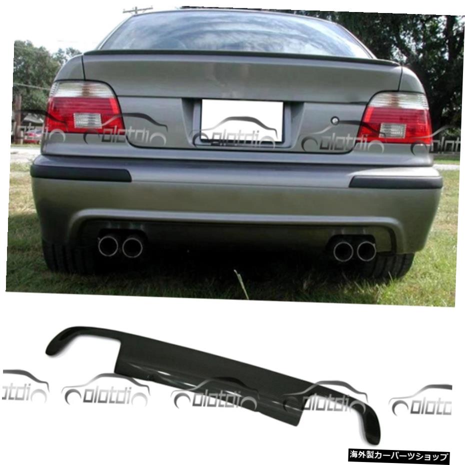 BMW E39 M5用カーボンファイバーリアバンパーディフューザースポイラー1998-2003クワッドエキゾーストチップカースタイリング Carbon Fiber Rear Bumper Diffuser Spoiler For BMW E39 M5 1998-2003 Quad Exhaust Tips Car Styling【並行輸入品】|Us Custom Parts Shop USDM