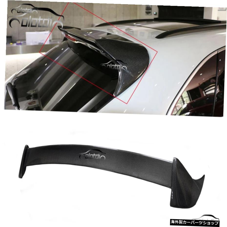 ポルシェマカン2014-2018テールトランクウィングブーツカースタイリング用カーボンファイバーリアルーフスポイラー Carbon Fiber Rear Roof Spoiler for Porsche Macan 2014 - 2018 Tail Trunk Wing Boot Car Styling【並行輸入品】