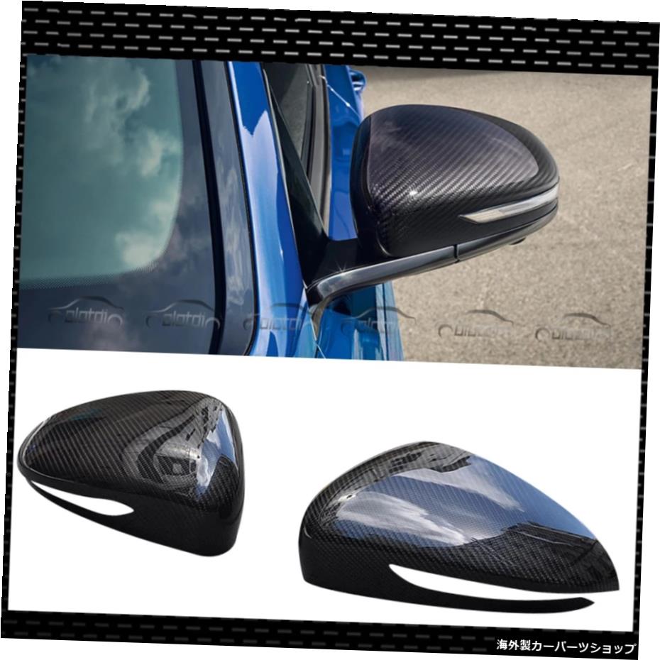 現代ジェネシスクーペG70リアビューミラーキャップカースタイリング用カーボンファイバーカーバックミラーカバーステッカー Carbon Fiber Car Rearview Mirror Cover Stickers for Hyundai Genesis Coupe G70 Rear View Mirror Caps Car Styling【並行輸入品】