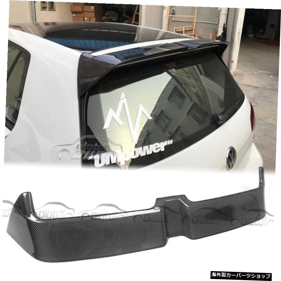 VWゴルフ用カーボンファイバーリアトランクルーフスポイラーウィング77.5VII MK7 7.5 GTI R 2014-2019 Carbon Fiber Rear Trunk Roof Spoiler Wing for VW Golf 7 7.5 VII MK7 7.5 GTI R 2014 - 2019【並行輸入品】