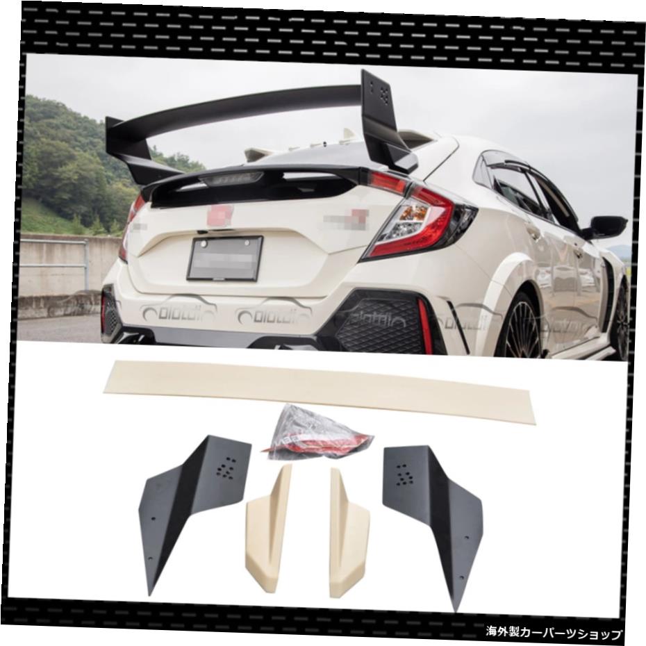 ABSリアスポイラートランクウィングホンダシビック10THFK7FK8ハッチバック5DR2016-2020Mタイプスポイラーカースタイリング ABS Rear Spoiler Trunk Wing For Honda Civic 10TH FK7 FK8 Hatchback 5DR 2016-2020 M Type Spoiler Car Styling【並行輸入品】