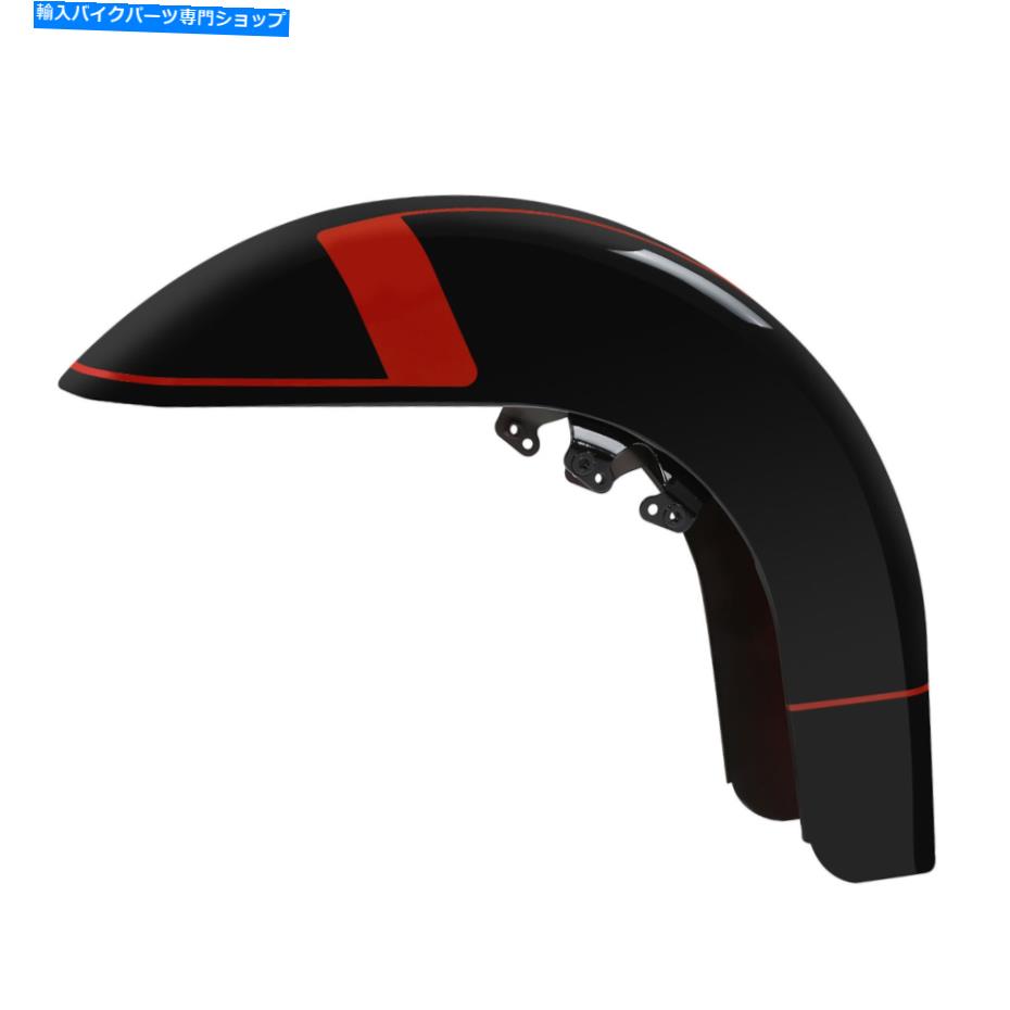 Front Fender ハーレーツーリングCVOロードグライド2018ブラックアース鮮やかなブラックのためのフロントフェンダーフィット Front Fender Fit For Harley Touring CVO Road Glide 2018 Black Earth Vivid Black【並行輸入品】|Us Custom Parts Shop USDM