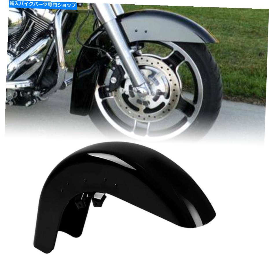 Front Fender TCMT描写ブラックフロントフェンダーフィットハーレーツーリングロードグライドキング1989-2013 TCMT Painted Black Front Fender Fit For Harley Touring Road Glide King 1989-2013【並行輸入品】|Us Custom Parts Shop USDM