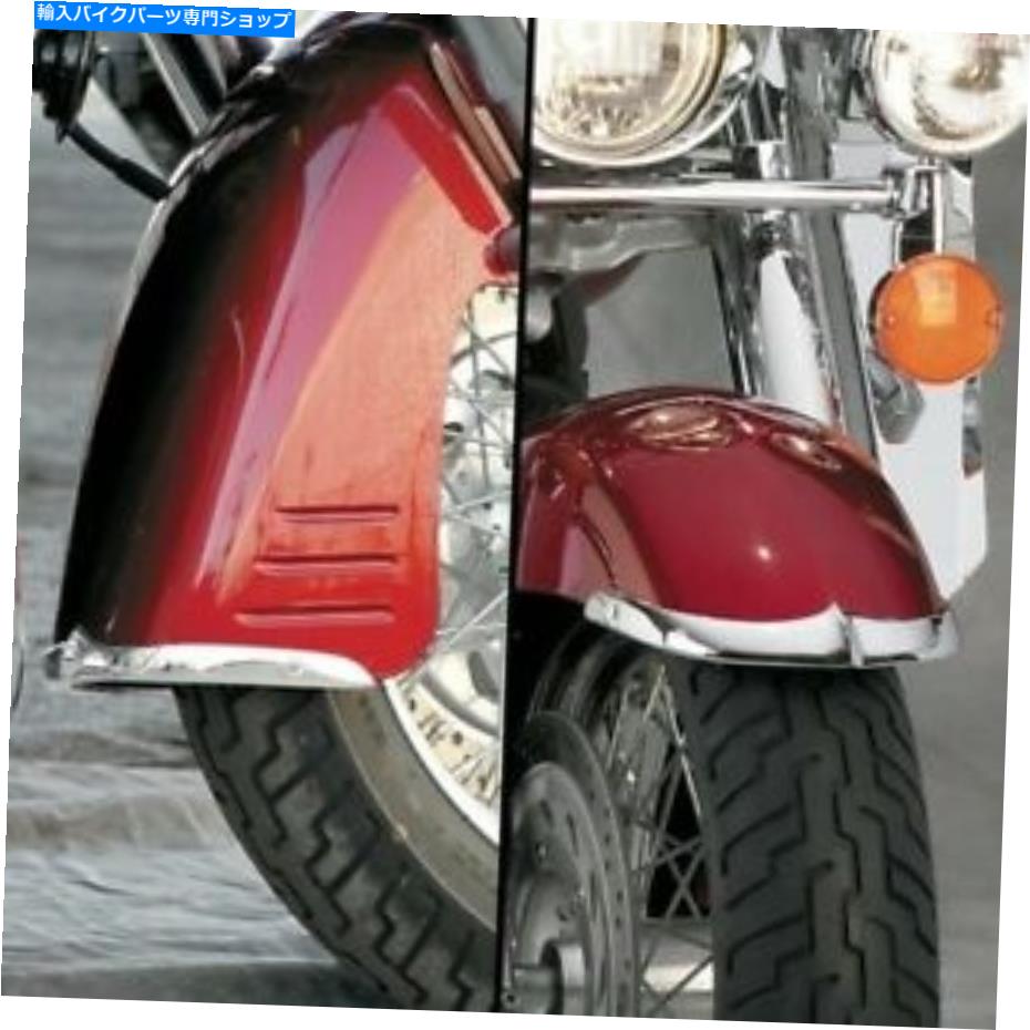 Front Fender 03-09 Honda VTX1300R / Sのための鋳造フロントフェンダーチップセットナショナルサイクルN7005 Cast Front Fender Tip Set National Cycle N7005 For 03-09 Honda VTX1300R/S【並行輸入品】