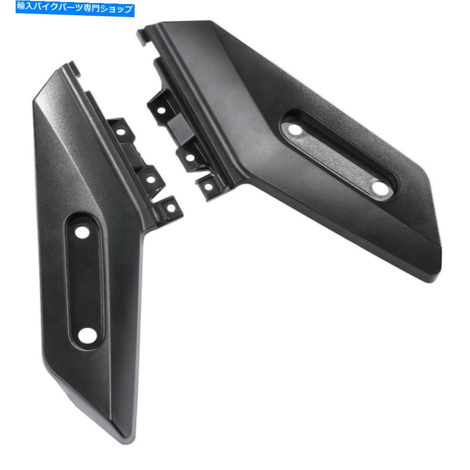 Front Fender マットブラックABSフロントフェンダーサイドトリムカバーパネルフィットヤマハTMAX 530 17-18 Matte Black ABS Front Fender Side Trim Cover Panel Fit For Yamaha TMAX 530 17-18【並行輸入品】
