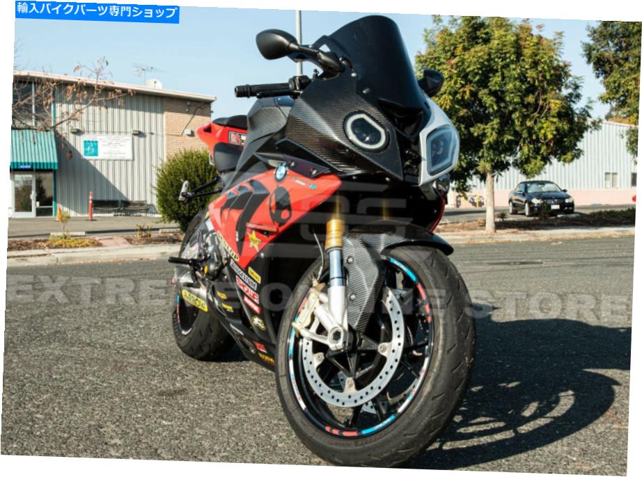 Front Fender 09-18 BMW S1000R S1000XR S1000RRのためのカーボンファイバーフロントフェンダーマッドガードハガ CARBON FIBER Front Fender Mud-Guard Hugger For 09-18 BMW S1000R S1000XR S1000RR【並行輸入品】