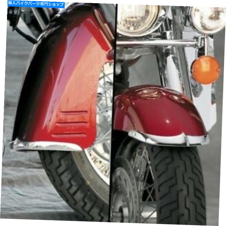 Front Fender Honda VTX1800モデルのためのナショナルサイクルキャストフロントフェンダーのヒント - Chrome - N7003 National Cycle Cast Front Fender Tips for Honda VTX1800 Models - Chrome - N7003【並行輸入品】