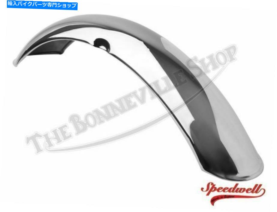 Front Fender 双方向TR5T / BSA B50MXフロントステンレス鋼マッドガード/フェンダーPN＃97-4072 Triumph TR5T/BSA B50MX Front Stainless Steel Mudguard / Fender PN# 97-4072【並行輸入品】