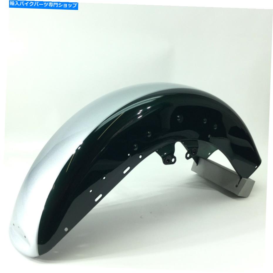 Front Fender NOS純正ハーレーFLHフロントフェンダーMystiqueグリーンブリリアントシルバー58900074DWB NOS Genuine Harley FLH Front Fender Mystique Green Brilliant Silver 58900074DWB【並行輸入品】